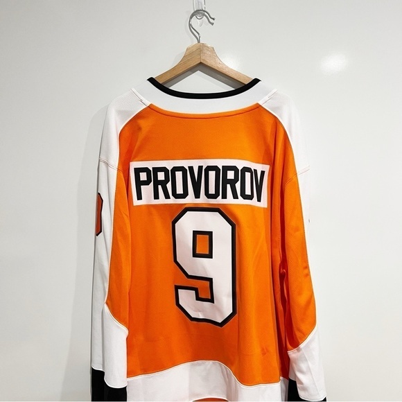 NWT Men's Philadelphia Flyers Ivan Provorov Branded Home Breakaway Jersey - Picture 6 of 8